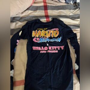 Naruto Shippuden x Hello Kitty Women's Long Sleeve Tee - Black